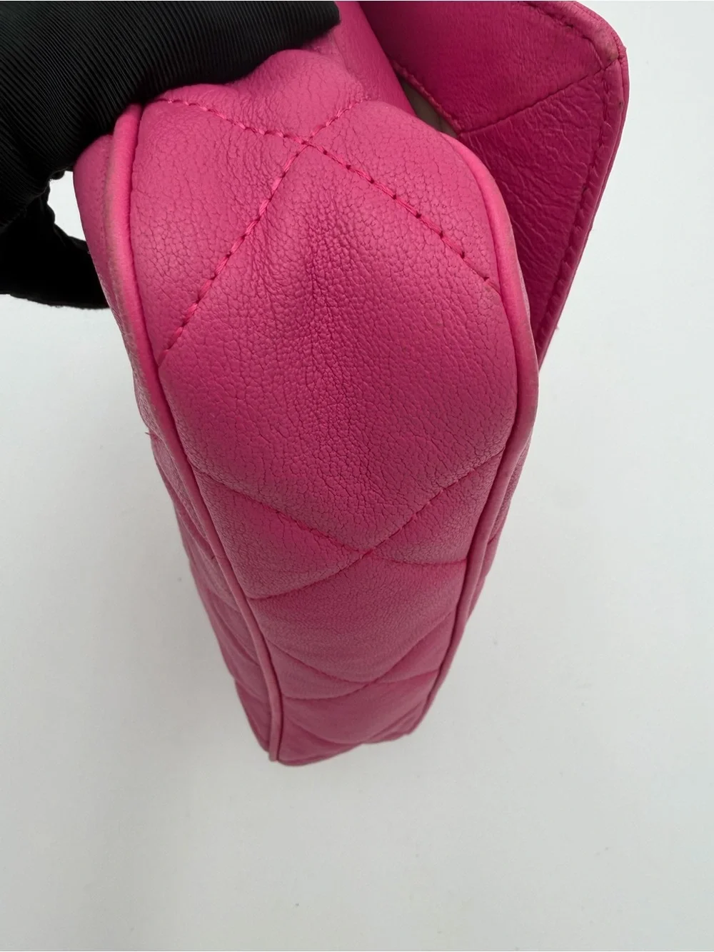 Michael Kors Hamilton Quilt Small Flap Leather Chain Bag Pink
